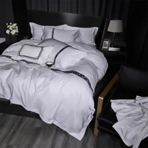 White Design Hotel Bedsheet Bedding Set